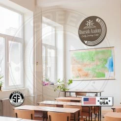 Speed Fabrication Custom Preschool Or School Metal Sign - Sign For School Or Business -Your Own Wording Or Logo