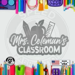 Speed Fabrication Business/Hobby Signs Custom Teacher's Name Classroom Metal Sign