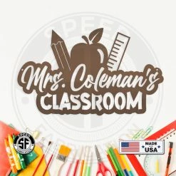 Speed Fabrication Business/Hobby Signs Custom Teacher's Name Classroom Metal Sign