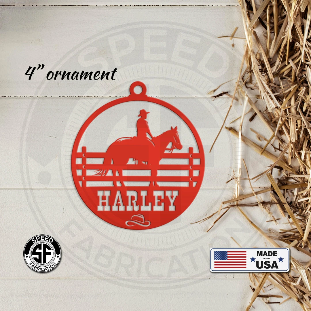 Speed Fabrication Custom Horse Name Metal Sign-Horse Stable Sign