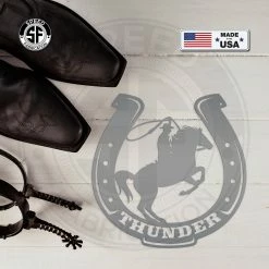 Speed Fabrication Personalized Horse Name Metal Sign- Horse Stable Name Sign Farm Metal Signs