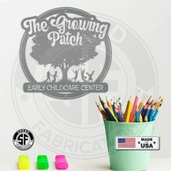 Speed Fabrication Business Indoor & Outdoor Metal Signs Custom Daycare Preschool Metal Sign - Child Daycare Business