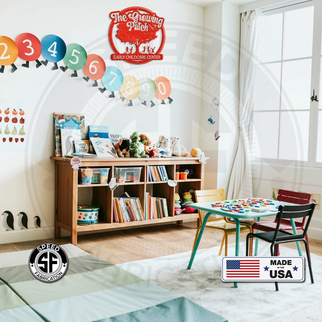 Speed Fabrication Business Indoor & Outdoor Metal Signs Custom Daycare Preschool Metal Sign - Child Daycare Business