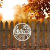 Speed Fabrication Fall/Autumn Metal Signs Fall Welcome Metal Sign With Pumpkins -Autumn Decor - Fall Wall Art