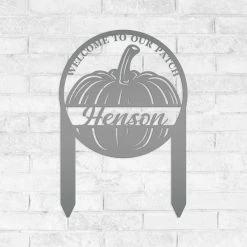 Speed Fabrication Custom Fall Yard Sign Fall/Autumn Metal Signs