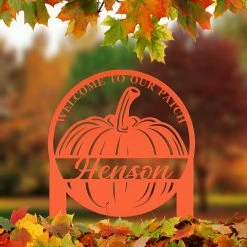 Speed Fabrication Custom Fall Yard Sign Fall/Autumn Metal Signs
