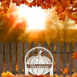 Speed Fabrication Custom Fall Yard Sign Fall/Autumn Metal Signs