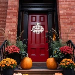 Speed Fabrication Custom Plaid Pumpkin Metal Sign - Autumn Decor