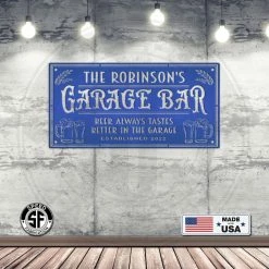 Speed Fabrication Rectangle Custom Garage Bar Metal Sign - Make It Your Own Wording- Man Cave Bar And Pub Custom Metal Signs