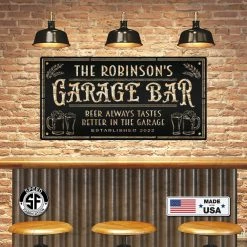Speed Fabrication Rectangle Custom Garage Bar Metal Sign - Make It Your Own Wording- Man Cave Bar And Pub Custom Metal Signs