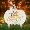Speed Fabrication Hello Autumn Metal Sign - Pumpkin Yard Sign Fall/Autumn Metal Signs