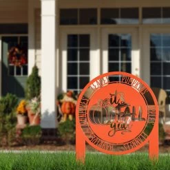 Speed Fabrication It's Fall Y'all Metal Yard Stake - Yard Sign For Fall Fall/Autumn Metal Signs