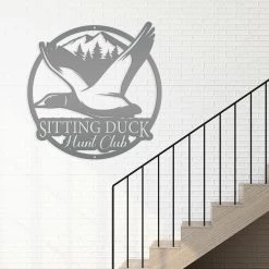 Speed Fabrication Hunting & Fishing Metal Signs Personalized Duck Hunt Club Metal Sign - Duck Hunting