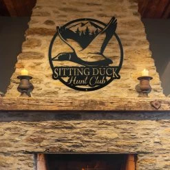 Speed Fabrication Hunting & Fishing Metal Signs Personalized Duck Hunt Club Metal Sign - Duck Hunting