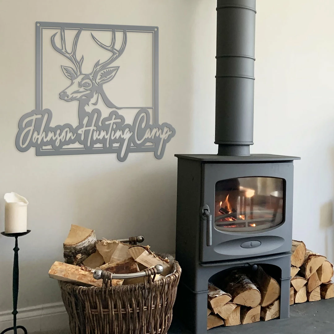 Speed Fabrication Personalized Deer Hunting Camp Metal Sign - Your Own Wording Hunting & Fishing Metal Signs