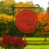 Speed Fabrication Round Welcome Sign For Fall - Autumn Decor - Door Sign For Fall