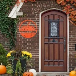 Speed Fabrication Fall/Autumn Metal Signs Personalized Welcome To Our Patch Metal Sign - Autumn Pumpkin Decor - Outdoor Fall Decor