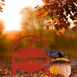 Speed Fabrication Custom Fall Yard Sign Fall/Autumn Metal Signs