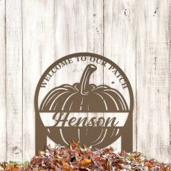 Speed Fabrication Custom Fall Yard Sign Fall/Autumn Metal Signs