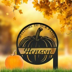 Speed Fabrication Custom Fall Yard Sign Fall/Autumn Metal Signs