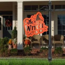 Speed Fabrication Halloween Metal Signs The Witch Is In Metal Sign - Halloween Decor