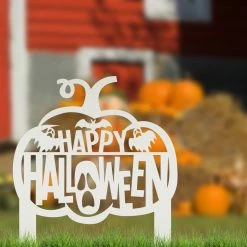 Speed Fabrication Halloween Metal Signs Happy Halloween Metal Decor