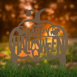 Speed Fabrication Halloween Metal Signs Happy Halloween Metal Decor