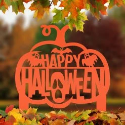 Speed Fabrication Halloween Metal Signs Happy Halloween Metal Decor