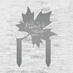 Speed Fabrication Fall Breeze Autumn Leaves Metal Yard Stake - Autumn Decor