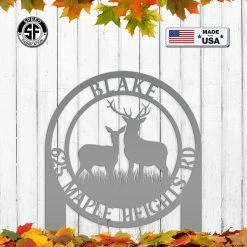 Speed Fabrication Custom Address Deer Yard Stake