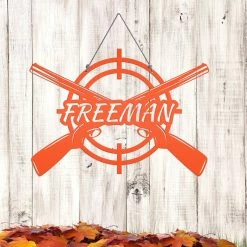 Speed Fabrication Hunting & Fishing Metal Signs Personalized Rifle Metal Sign - Hunting Sign - Your Own Wording - Laser Cut