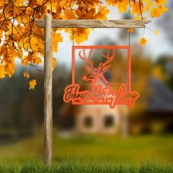 Speed Fabrication Personalized Deer Hunting Camp Metal Sign - Your Own Wording Hunting & Fishing Metal Signs