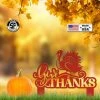 Speed Fabrication Give Thanks Turkey Metal Yard Stake - Autumn Decor Fall/Autumn Metal Signs