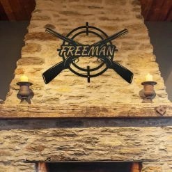 Speed Fabrication Hunting & Fishing Metal Signs Personalized Rifle Metal Sign - Hunting Sign - Your Own Wording - Laser Cut