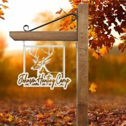 Speed Fabrication Personalized Deer Hunting Camp Metal Sign - Your Own Wording Hunting & Fishing Metal Signs