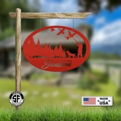 Speed Fabrication Personalized Duck Hunting Metal Sign Hunting & Fishing Metal Signs
