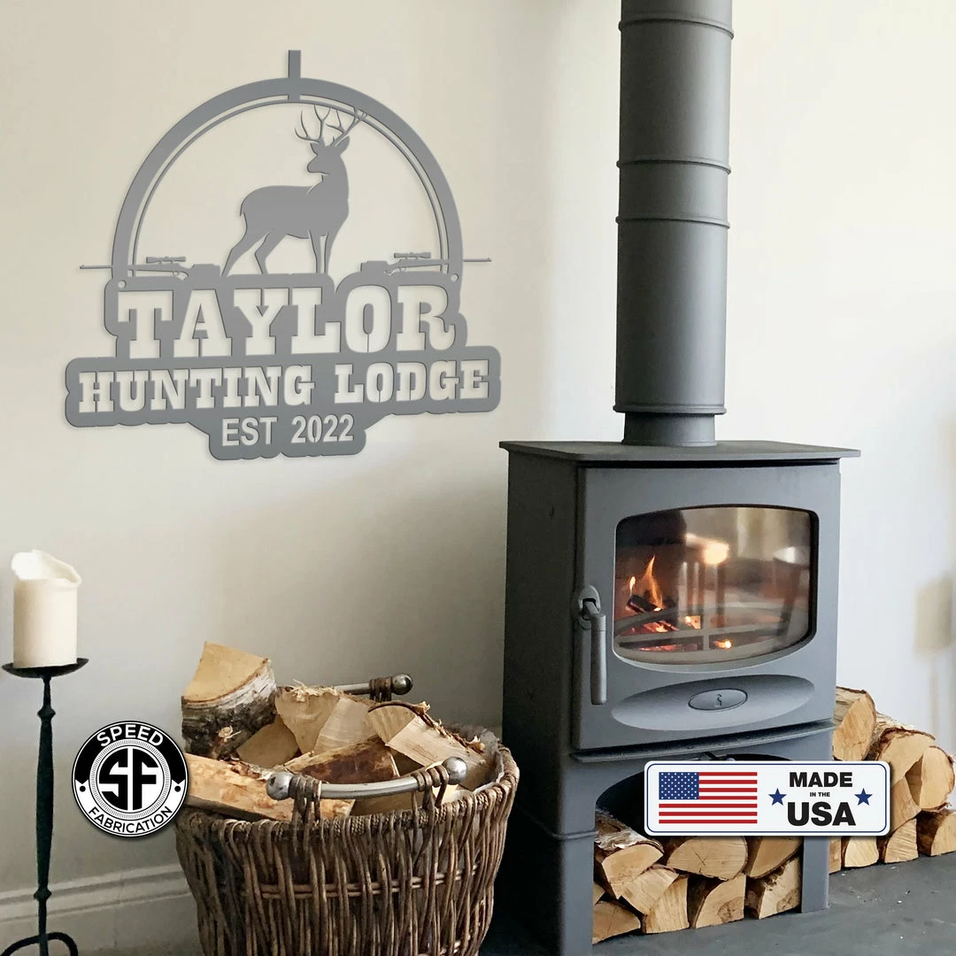 Speed Fabrication Custom Deer Hunting Metal Sign - Personalized Hunting & Fishing Metal Signs