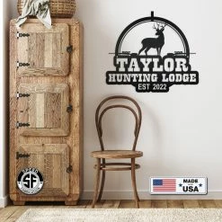 Speed Fabrication Custom Deer Hunting Metal Sign - Personalized Hunting & Fishing Metal Signs