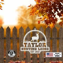 Speed Fabrication Custom Deer Hunting Metal Sign - Personalized Hunting & Fishing Metal Signs