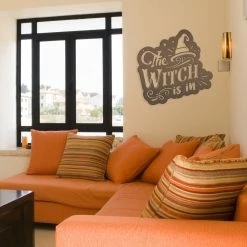 Speed Fabrication Halloween Metal Signs The Witch Is In Metal Sign - Halloween Decor