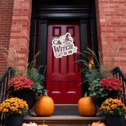 Speed Fabrication Halloween Metal Signs The Witch Is In Metal Sign - Halloween Decor