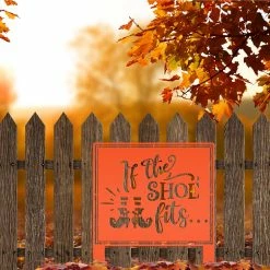 Speed Fabrication Halloween Metal Signs Funny Halloween Metal Yard Stake - Halloween Decor