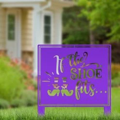 Speed Fabrication Halloween Metal Signs Funny Halloween Metal Yard Stake - Halloween Decor