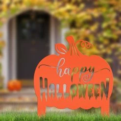 Speed Fabrication Halloween Metal Signs Halloween Yard Stake - Halloween Decor