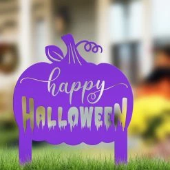 Speed Fabrication Halloween Metal Signs Halloween Yard Stake - Halloween Decor