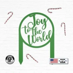 Speed Fabrication Joy To The World Metal Yard Stake - Christmas Decor