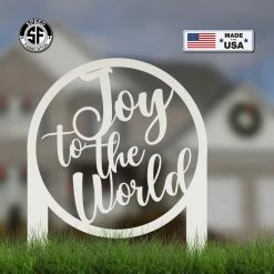Speed Fabrication Joy To The World Metal Yard Stake - Christmas Decor