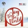 Speed Fabrication Joy To The World Metal Yard Stake - Christmas Decor