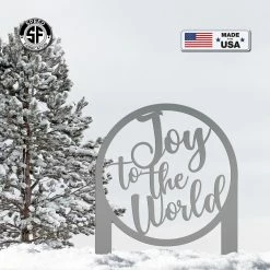 Speed Fabrication Joy To The World Metal Yard Stake - Christmas Decor