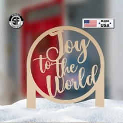 Speed Fabrication Joy To The World Metal Yard Stake - Christmas Decor